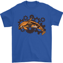 A Steampunk Dolphin Mens T-Shirt 100% Cotton Royal Blue
