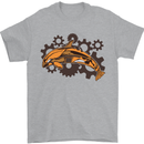A Steampunk Dolphin Mens T-Shirt 100% Cotton Sports Grey