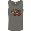 A Steampunk Dolphin Mens Vest Tank Top Charcoal