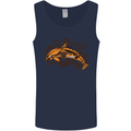 A Steampunk Dolphin Mens Vest Tank Top Navy Blue