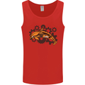 A Steampunk Dolphin Mens Vest Tank Top Red