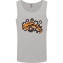 A Steampunk Dolphin Mens Vest Tank Top Sports Grey