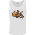 A Steampunk Dolphin Mens Vest Tank Top White