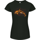 A Steampunk Dolphin Womens Petite Cut T-Shirt Black