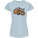 A Steampunk Dolphin Womens Petite Cut T-Shirt Light Blue