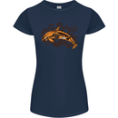A Steampunk Dolphin Womens Petite Cut T-Shirt Navy Blue