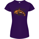 A Steampunk Dolphin Womens Petite Cut T-Shirt Purple