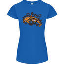 A Steampunk Dolphin Womens Petite Cut T-Shirt Royal Blue