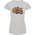 A Steampunk Dolphin Womens Petite Cut T-Shirt Sports Grey