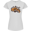 A Steampunk Dolphin Womens Petite Cut T-Shirt White