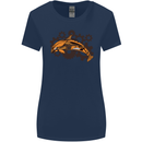 A Steampunk Dolphin Womens Wider Cut T-Shirt Navy Blue