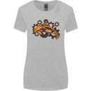 A Steampunk Dolphin Womens Wider Cut T-Shirt Sports Grey
