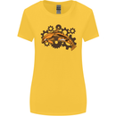 A Steampunk Dolphin Womens Wider Cut T-Shirt Yellow