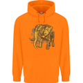 A Steampunk Elephant Childrens Kids Hoodie Orange