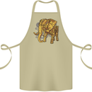 A Steampunk Elephant Cotton Apron 100% Organic Khaki