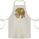 A Steampunk Elephant Cotton Apron 100% Organic Natural