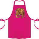 A Steampunk Elephant Cotton Apron 100% Organic Pink