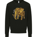 A Steampunk Elephant Kids Sweatshirt Jumper Black