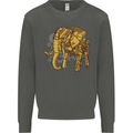 A Steampunk Elephant Kids Sweatshirt Jumper Storm Grey