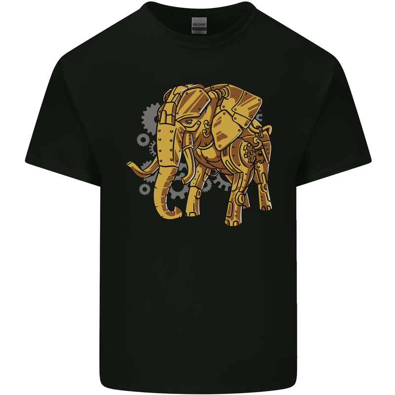 A Steampunk Elephant Kids T-Shirt Childrens Black