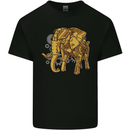 A Steampunk Elephant Mens Cotton T-Shirt Tee Top Black