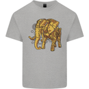 A Steampunk Elephant Mens Cotton T-Shirt Tee Top Sports Grey