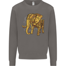 A Steampunk Elephant Mens Sweatshirt Jumper Charcoal