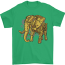 A Steampunk Elephant Mens T-Shirt 100% Cotton Irish Green