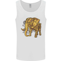 A Steampunk Elephant Mens Vest Tank Top White