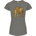 A Steampunk Elephant Womens Petite Cut T-Shirt Charcoal