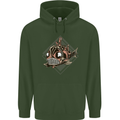 A Steampunk Fish Childrens Kids Hoodie Forest Green