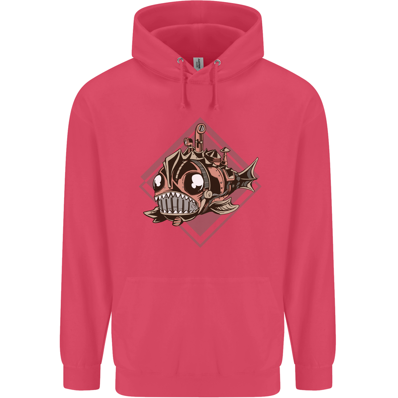 A Steampunk Fish Childrens Kids Hoodie Heliconia