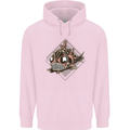 A Steampunk Fish Childrens Kids Hoodie Light Pink