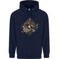 A Steampunk Fish Childrens Kids Hoodie Navy Blue