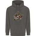 A Steampunk Fish Childrens Kids Hoodie Storm Grey