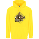 A Steampunk Fish Childrens Kids Hoodie Yellow