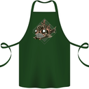 A Steampunk Fish Cotton Apron 100% Organic Forest Green