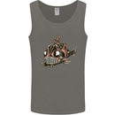 A Steampunk Fish Mens Vest Tank Top Charcoal