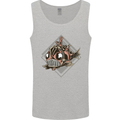 A Steampunk Fish Mens Vest Tank Top Sports Grey