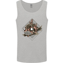 A Steampunk Fish Mens Vest Tank Top Sports Grey