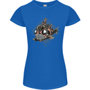 A Steampunk Fish Womens Petite Cut T-Shirt Royal Blue