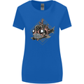 A Steampunk Fish Womens Wider Cut T-Shirt Royal Blue