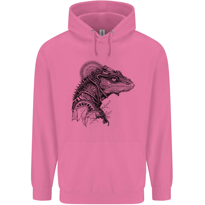 A Steampunk Iguana Lizard Reptiles Childrens Kids Hoodie Azalea