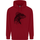 A Steampunk Iguana Lizard Reptiles Childrens Kids Hoodie Red
