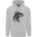A Steampunk Iguana Lizard Reptiles Childrens Kids Hoodie Sports Grey
