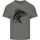 A Steampunk Iguana Lizard Reptiles Kids T-Shirt Childrens Charcoal