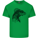 A Steampunk Iguana Lizard Reptiles Kids T-Shirt Childrens Irish Green