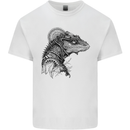 A Steampunk Iguana Lizard Reptiles Kids T-Shirt Childrens White