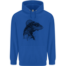 A Steampunk Iguana Lizard Reptiles Mens 80% Cotton Hoodie Royal Blue