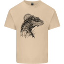 A Steampunk Iguana Lizard Reptiles Mens Cotton T-Shirt Tee Top Sand